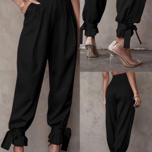 Women's Casual Solid Color Jogger Pants + Wilderness