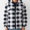 1pc Men’S Double-Sided Plush Plaid Zip-Up Hoodie – Casual Loose Fit, Long Sleeve, Black & White Checkered Pattern, Front Pocket, Zipper Closure, Soft Flannel Fabric, Perfect for Fall & Winter, Autumn Casual Wear | Checkered Pattern Hoodie | Soft Flannel Hoodie