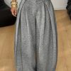 Niannian Direction, Autumn-Winter Women’s Casual Hippie Street Loose French-Style Wide-Leg Pants