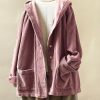 Plus Size, Fashion Vintage Elegant Hooded Oversized Coat, Loose Versatile Casual Single-Breasted Women’s Jacket
