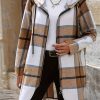 Plus Size, Plus Size Plaid Hooded Zip-Up Jacket