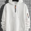 Men’S Full-Zip Hooded Sweatshirt with Full-Zip Front & Side Zipper Pockets – Heavy-Duty Full-Zip Closure, Full-Zip Hooded Sweater for Winter